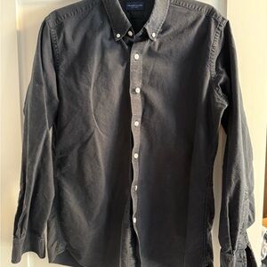 Proper Cloth Made-to-Measure Black Oxford Button Down – Large